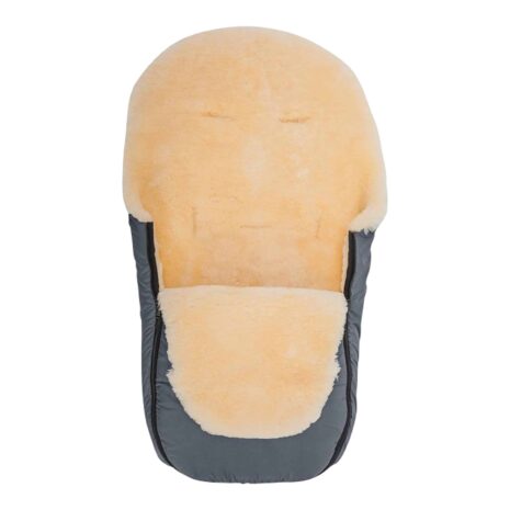 Altabebe Lammfellfußsack Nordkap für Kinderwagen grau