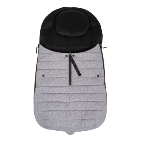 Altabebe Übergangsfußsack mit Kopfkissen für Buggys grau