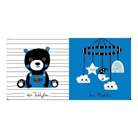 Arsedition Pappbilderbuch Meine kleine Babywelt: Kontrastbuch Gute Nacht