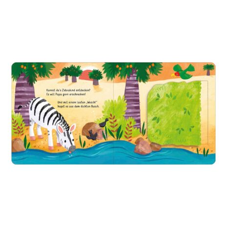 Arsedition Pappbilderbücher Klapp auf! Wo verstecken sich die wilden Tiere?