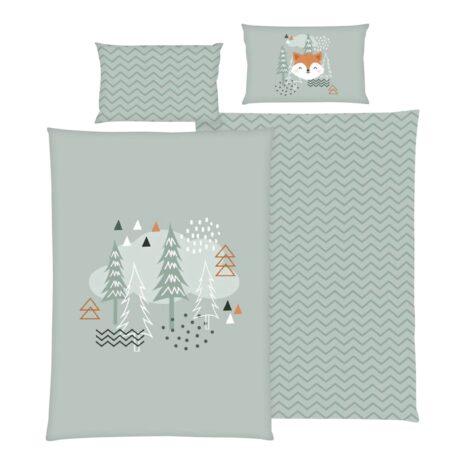 Baby Best Renforcé Wende-Bettwäsche Nordic Forest 40x60 / 100x135 cm