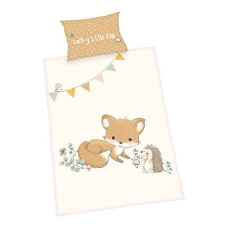 Baby Best Renforcé Wende-Bettwäsche Waldfreunde 40x60 / 100x135 cm