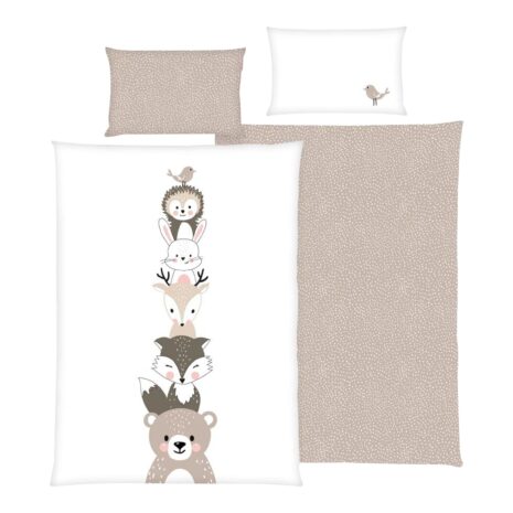 Baby Best Renforcé Wende-Bettwäsche Woodland Crew 40x60 / 100x135 cm Baby Best Renforcé Wende-Bettwäsche Woodland Crew 40x60 / 100x135 cm