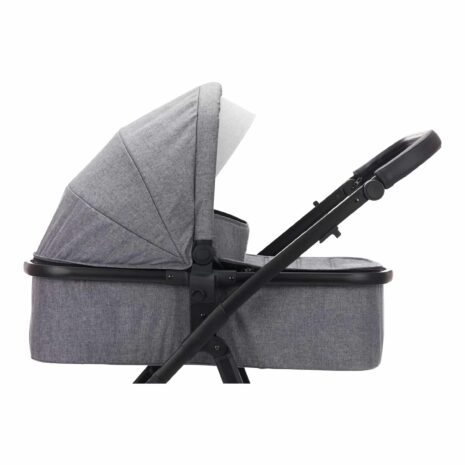 Babycab Kombikinderwagen Stockholm Trio-Set (2024) inkl. i-Size Babyschale und Wickeltasche grau