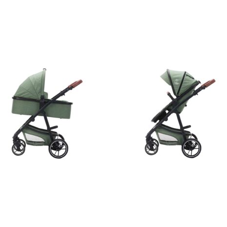 Babycab Kombikinderwagen Stockholm Trio-Set (2024) inkl. i-Size Babyschale und Wickeltasche gruen