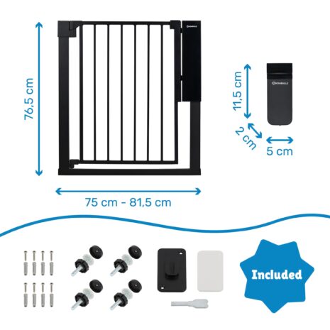 Badabulle Türschutzgitter Safe & Pass mit automatischer Öffnung Badabulle Türschutzgitter Safe & Pass mit automatischer Öffnung