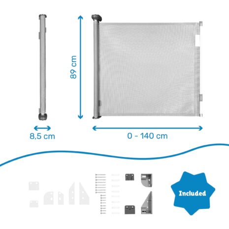 Badabulle Türschutzgitter Safe & Roll bis 140 cm