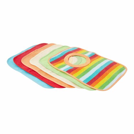 Bieco 6er-Pack Schlupflätzchen mit Folienrückseite