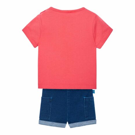 Boboli 2-tlg. Set T-Shirt und Jeans-Shorts Heißluftballons