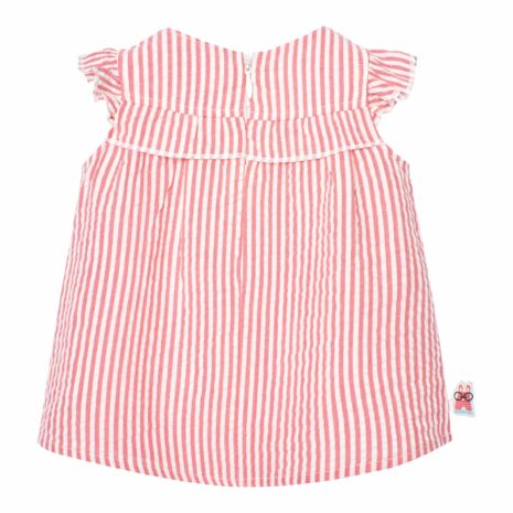 Boboli Seersucker-Kleid Flügelarm Ringel Boboli Seersucker-Kleid Flügelarm Ringel