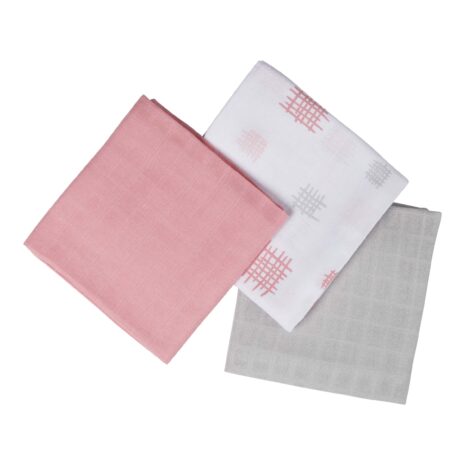 Bornino 3er Pack Mullwindeln 80x80 cm