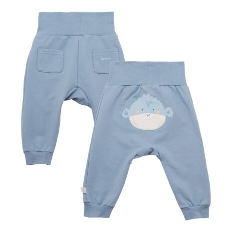 Bornino Aqua Friends Jogginghose mit Po-Applikation Kugelfisch
