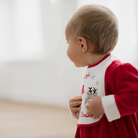 Bornino Festliche Mode Lätzchen Weihnachten Baby´s 1st Christmas