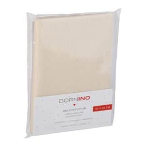 Bornino Lieblinge 3er-Pack Moltontücher 40x40 cm ungebleicht natur