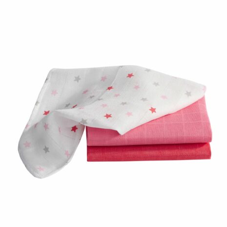 Bornino Lieblinge 3er-Pack Mulltücher 30x30 cm Sterne Bornino Lieblinge 3er-Pack Mulltücher 30x30 cm Sterne