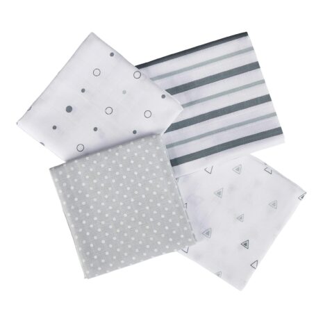 Bornino Lieblinge 4er-Pack Mullwindeln 80x80 cm