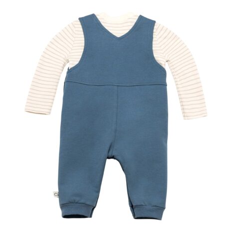 Bornino On The Road 2-tlg. Set Latzhose mit Shirt Ringel Bär