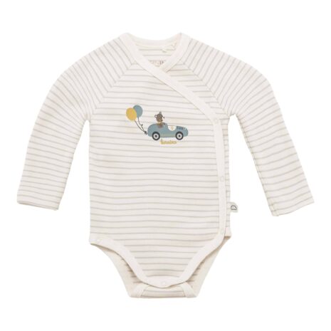 Bornino On The Road 2er-Pack Wickelbodys langarm Ringel Bär Bornino On The Road 2er-Pack Wickelbodys langarm Ringel Bär