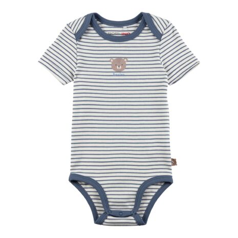 Bornino Tiny Friends 2er-Pack Bodys kurzarm Ringel Bär