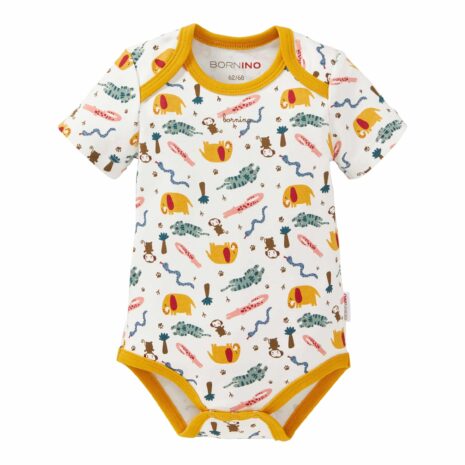 Bornino Zoo 2er-Pack Bodys kurzarm Zoo