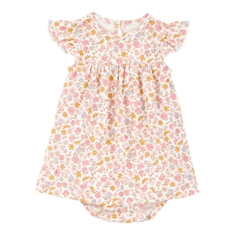 Carter's 2-tlg. Set Bodykleid kurzarm und Jacke Blumen