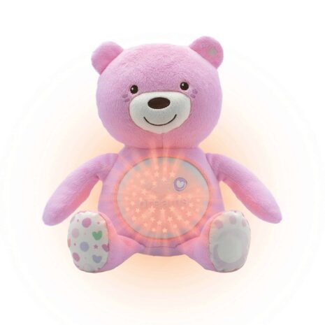 Chicco Kuscheltier Baby Bär mit Lichtprojektion