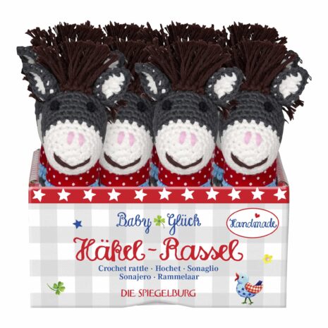 Coppenrath Die Spiegelburg Babyglück Häkel-Rassel Esel