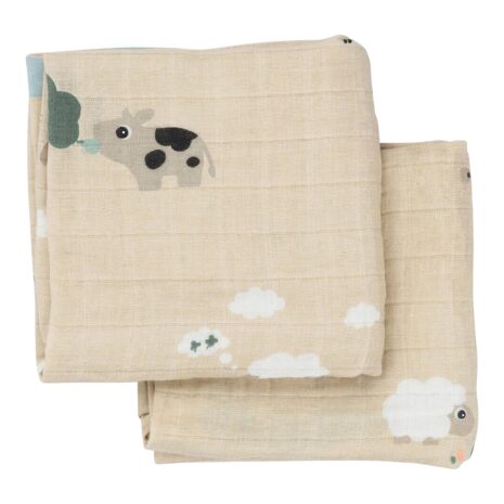 Done By Deer 2er-Pack Mullwindeln 65x65 cm