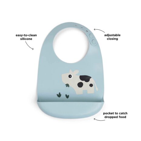 Done By Deer Silikonlätzchen mit Auffangschale