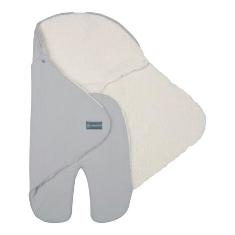 Emma & Noah Einschlagdecke mit Füßen grau