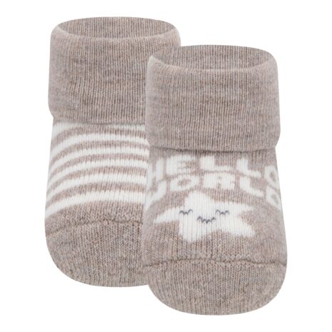 Ewers 2er-Pack Erstlingssocken Hello World