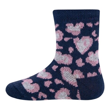 Ewers 2er-Pack Socken Leoprint-Herzen