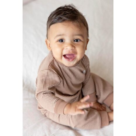 Feetje 2-tlg. Set Sweatshirt und Jogginghose Waffelpiqué-Optik