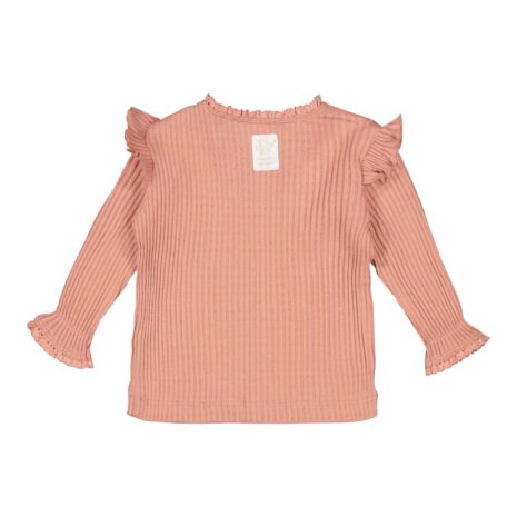 Feetje Ajour-Shirt langarm Blume Rippqualität