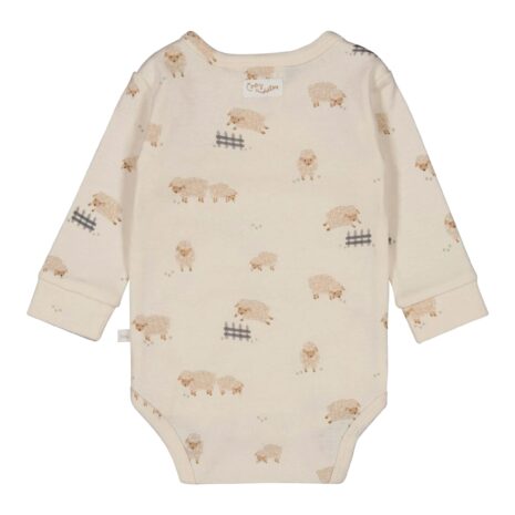 Feetje Wickelbody langarm Schafe