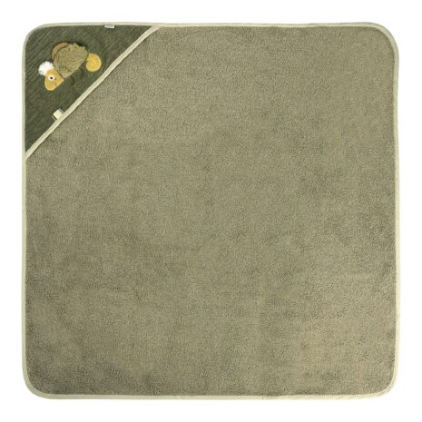 Fehn Kapuzenbadetuch oliv