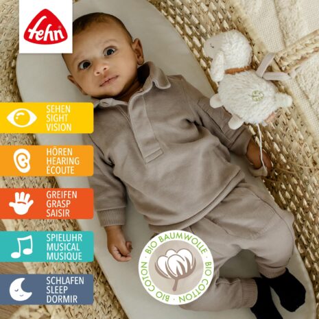 Fehn Mini-Spieluhr Schaf fehnNATUR 14cm