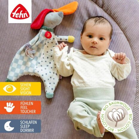 Fehn Schmusetuch Hund fehnNATUR 31cm