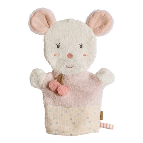 Fehn Waschhandschuh Maus rosa