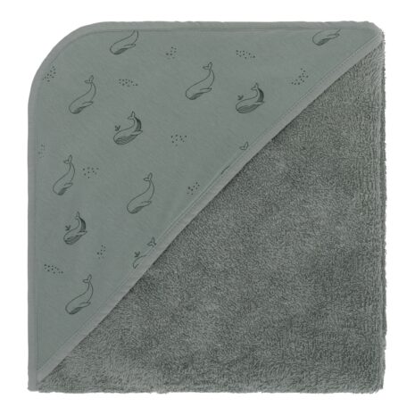 Fillikid Kapuzenbadetuch 75 x 75 cm gruen