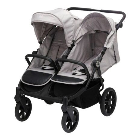 Fillikid Kinderwagen Zwillingswagen Duette grau