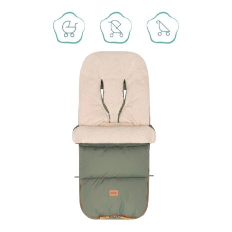 Fillikid Winterfußsack Kinley Teddy gruen