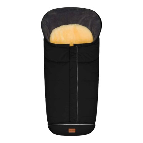 Fillikid Winterfußsack Lammfell Nanga schwarz