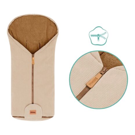 Fillikid Winterfußsack Nevis Cord beige