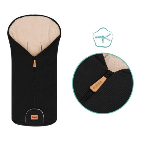 Fillikid Winterfußsack Nevis Cord schwarz