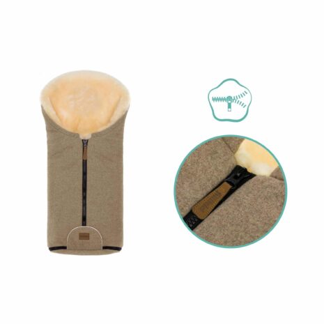 Fillikid Winterfußsack Pamir Wool braun