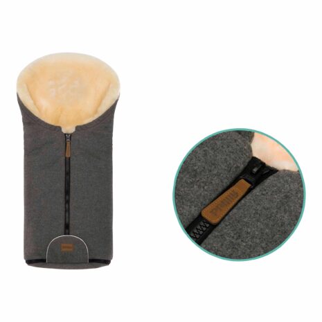 Fillikid Winterfußsack Pamir Wool grau