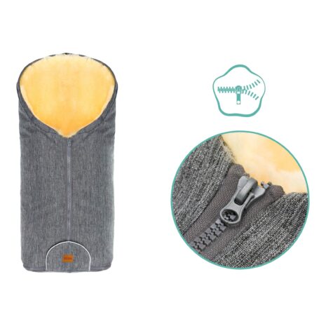 Fillikid Winterfußsack Pamir grau