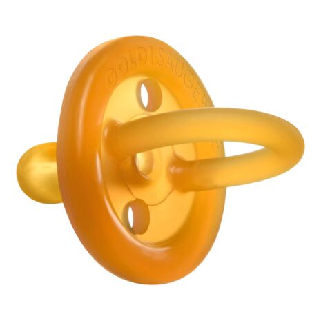 Goldi Schnuller Naturform symmetrisch aus Naturkautschuk