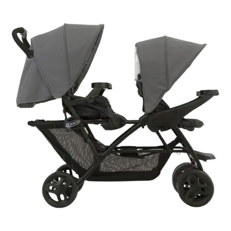 Graco Kinderwagen Geschwisterwagen Stadium Duo grau Graco Kinderwagen Geschwisterwagen Stadium Duo grau